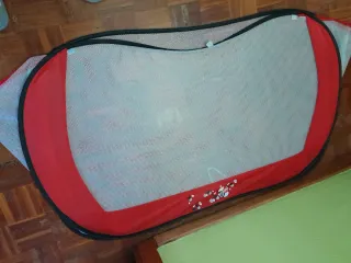 Portería fútbol infantil plegable Coca-Cola