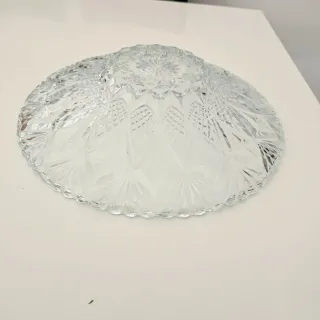Plato de cristal tallado