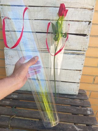 Tubos/Bolsas Plástico Duro Flores/Bombones