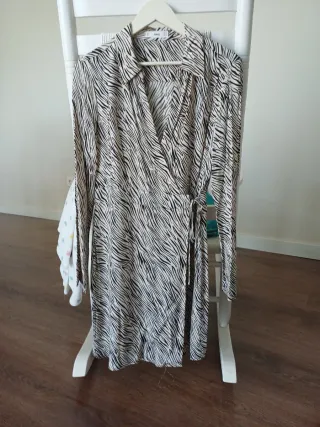Vestido Mango Animal Print Talla M