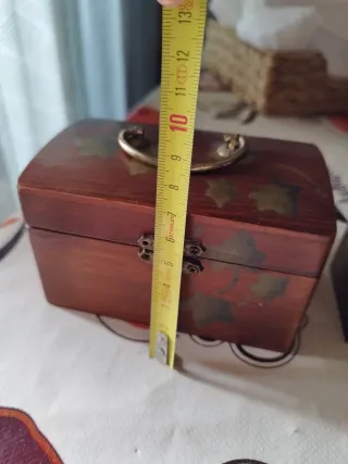 Conjunto de 3 cajitas de madera decoradas