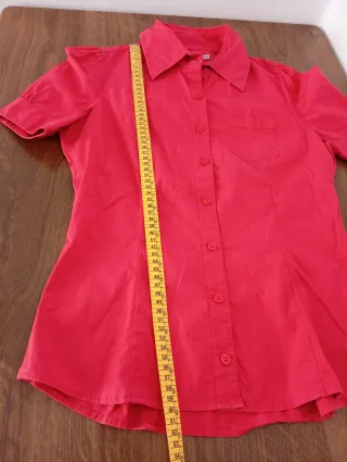 Camisa Verano Manga Corta Roja