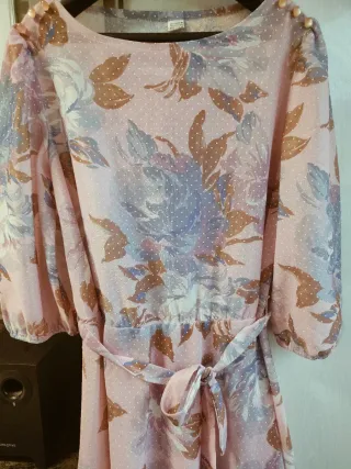 Vestido Cocktail VINTAGE Elegante. Único.