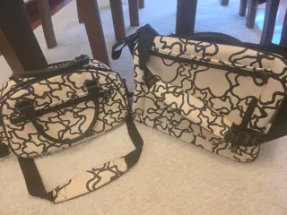 Bolsos de viaje Tous beige y negro