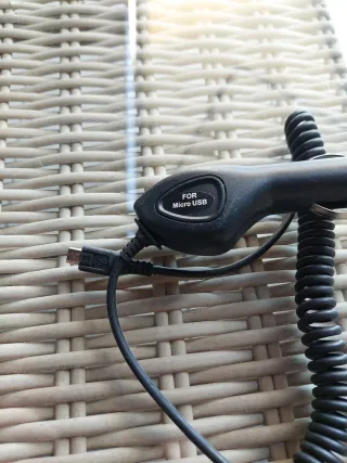 Cargador mechero coche USB espiral