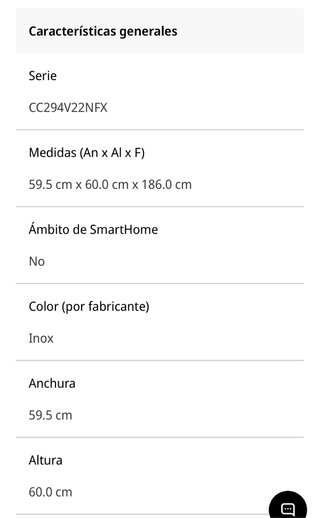 Frigorífico Combi Corberó inox