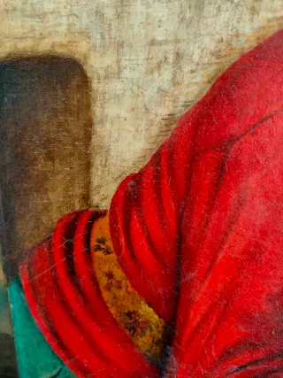 Antico dipinto ritratto irlandese