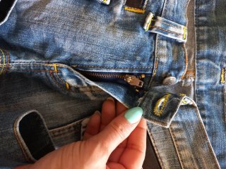 Calça curta ganga Sem marca