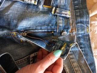 Calça curta ganga Sem marca