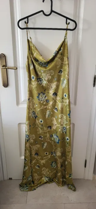 Vestido largo estampado floral