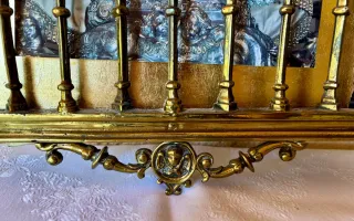Reja Bronce Macizo con Farol Antigua