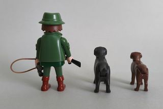 Playmobil Cazador Ciervos Con Perros