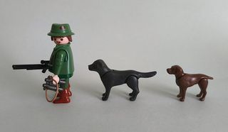 Playmobil Cazador Ciervos Con Perros