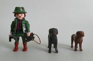 Playmobil Cazador Ciervos Con Perros