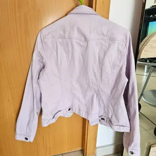 Chaqueta vaquera lila