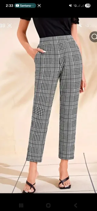 Pantalones a cuadros nuevos