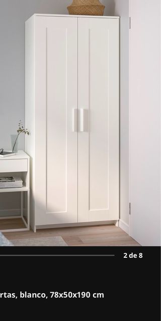 Armario 2 puertas blanco madera en MERIDA!
