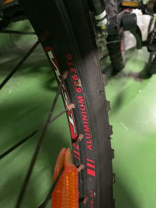 Bicicleta infantil WST negra y roja