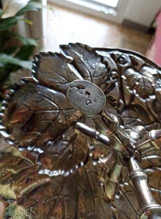Plato Antiguo de metal siglo XIX