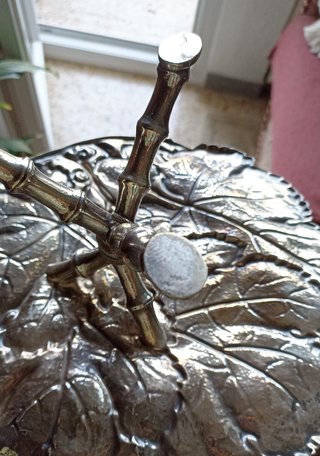 Plato Antiguo de metal siglo XIX