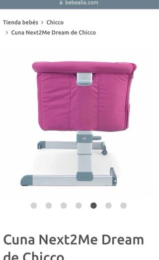 Cuna colecho Next2Me Chicco Fucsia