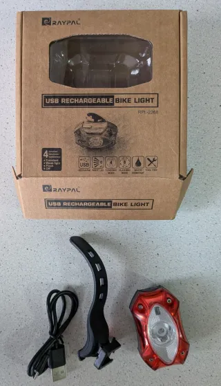 Luz trasera recargable USB RAYPAL