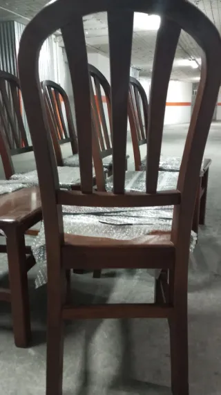 8 Sillas Comedor Roble Macizo