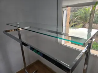 Perchero Metálico y Cristal
