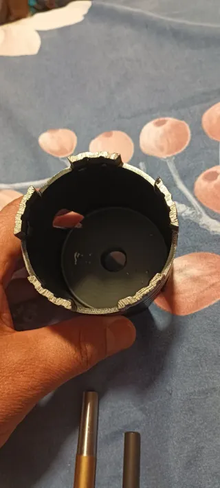 Corona diamante y avellanador