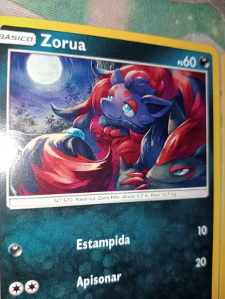 Lote 4 Cartas Pokémon Zorua.