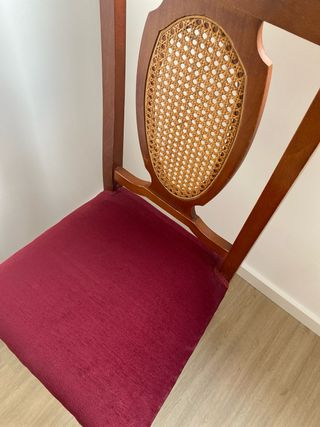 Sillas vintage madera y ratán