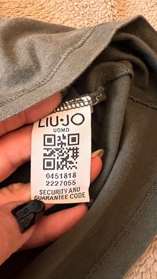 Camiseta LIUJO verde botella hombre