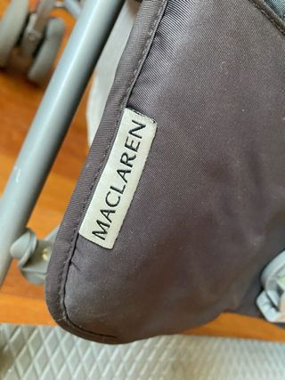 Silla de paseo Maclaren negra y gris