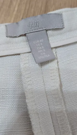 Americana cruzada beige T38 y pantalón T40