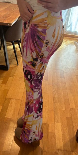 Pantalón estampado floral verano