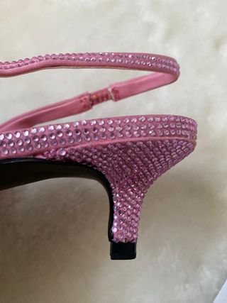Zapatos Zara Brillantes Rosa