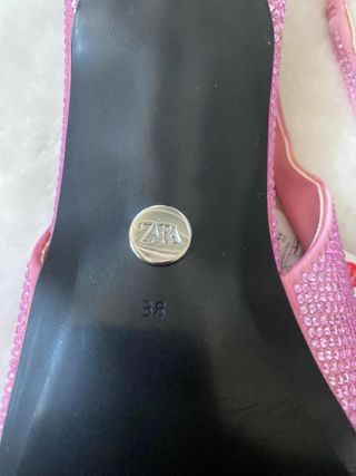 Zapatos Zara Brillantes Rosa