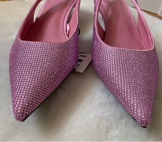 Zapatos Zara Brillantes Rosa
