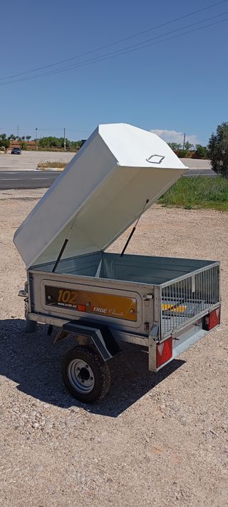 Remolque carga y mascotas con tapa