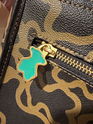 Bolso Tous Negro y Dorado Grande
