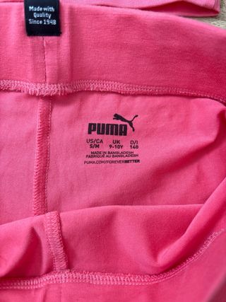 Conjunto Puma rosa top y shorts