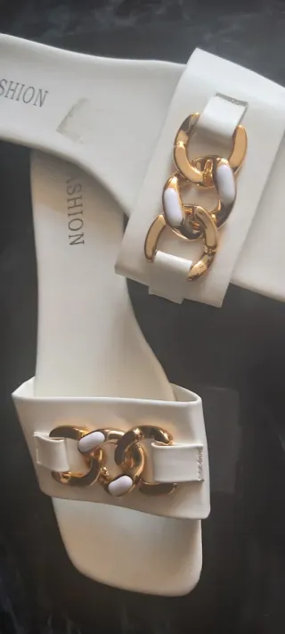 Sandalias blancas mujer talla 42