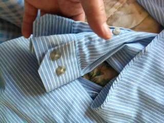 Camisa Rayas Azul Calvin Klein Talla M