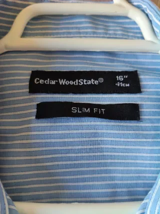 Camisa Rayas Azul Calvin Klein Talla M