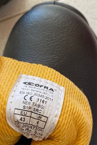 Scarpe antinfortunistiche Cofra nere