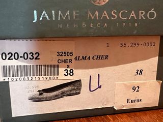 Manoletinas Jaime Mascaró burdeos T38