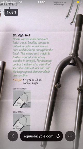 Bicicleta Acero Tange - Horquilla Rigida Tange