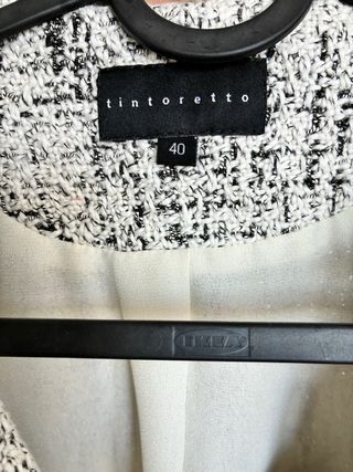 Chaqueta TINTORRETTA Beige/Gris Talla 40
