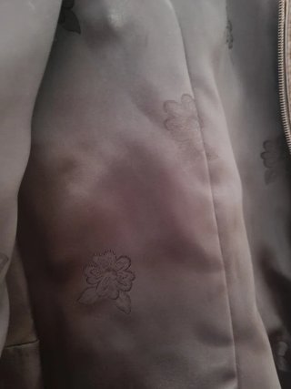 Chaqueta de piel auténtica marrón
