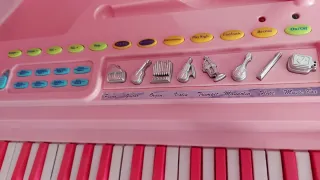 Piano de cola infantil rosa